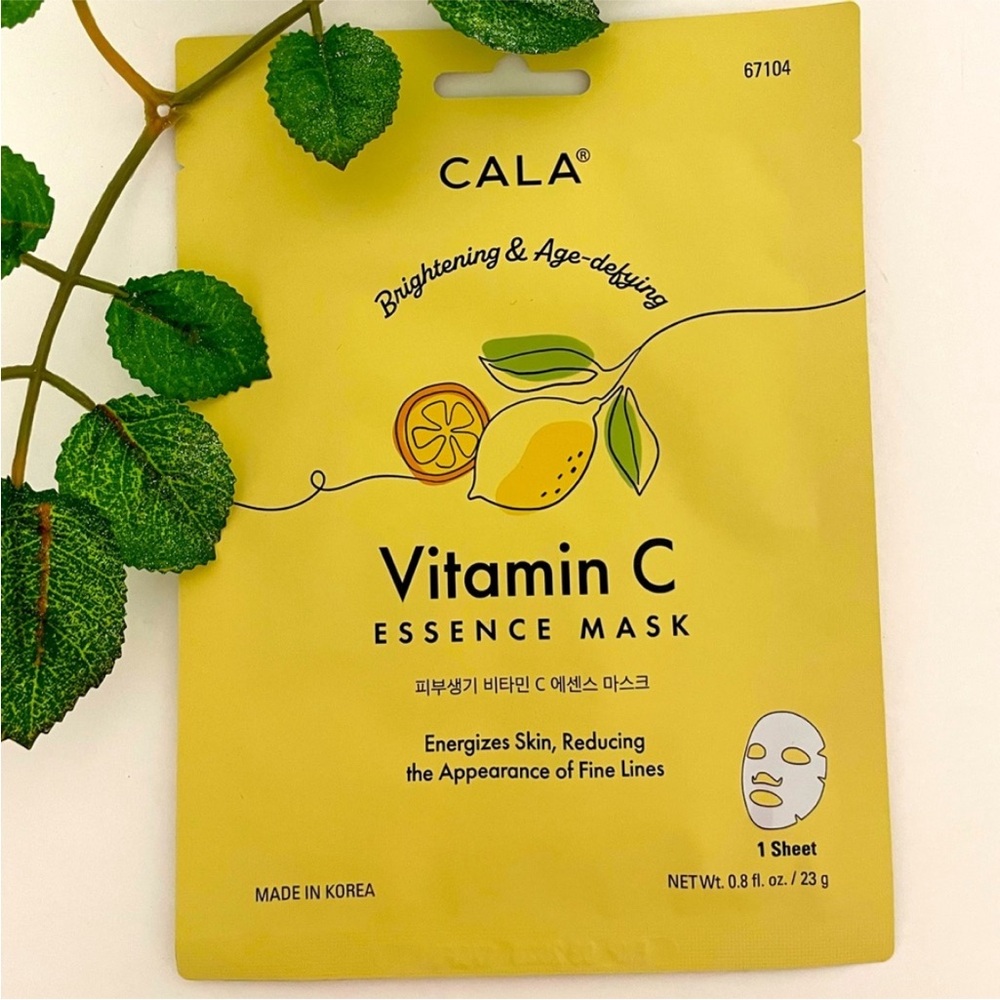 New 5/$18 CALA Vitamin C Essence Face Sheet Mask Energizes Skin